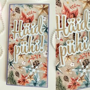 Käsitöö jõulukaart “Häid pühi” – Eesti disain, kiire tarne | Ilukaardid