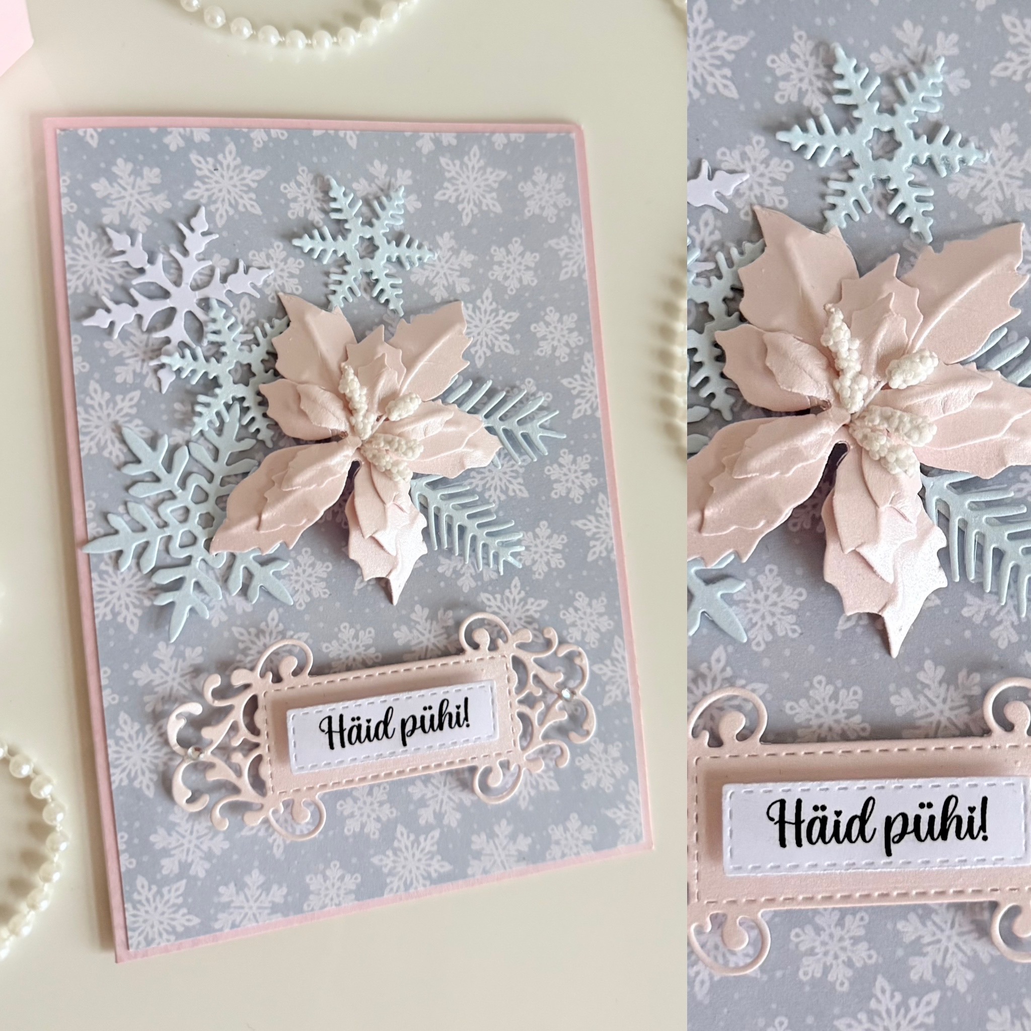 Jõulukaart Pidulik jõulutäht – Eesti käsitöö, kiire tarne | Ilukaardid